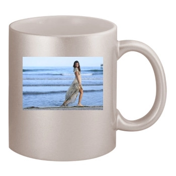 Barbara Palvin 11oz Metallic Silver Mug