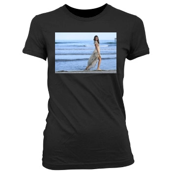 Barbara Palvin Women's Junior Cut Crewneck T-Shirt