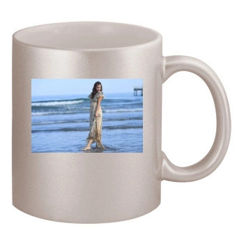 Barbara Palvin 11oz Metallic Silver Mug