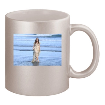 Barbara Palvin 11oz Metallic Silver Mug