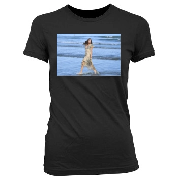 Barbara Palvin Women's Junior Cut Crewneck T-Shirt