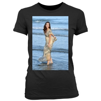 Barbara Palvin Women's Junior Cut Crewneck T-Shirt