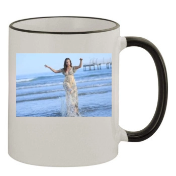 Barbara Palvin 11oz Colored Rim & Handle Mug