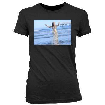 Barbara Palvin Women's Junior Cut Crewneck T-Shirt