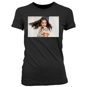 Barbara Palvin Women's Junior Cut Crewneck T-Shirt