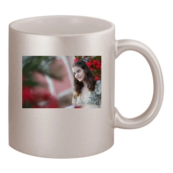 Barbara Palvin 11oz Metallic Silver Mug