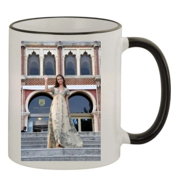 Barbara Palvin 11oz Colored Rim & Handle Mug