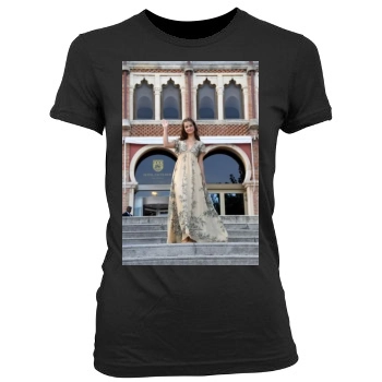 Barbara Palvin Women's Junior Cut Crewneck T-Shirt