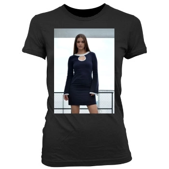 Barbara Palvin Women's Junior Cut Crewneck T-Shirt