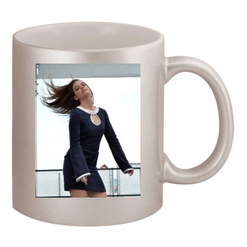 Barbara Palvin 11oz Metallic Silver Mug