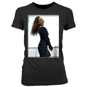 Barbara Palvin Women's Junior Cut Crewneck T-Shirt