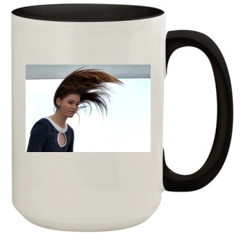 Barbara Palvin 15oz Colored Inner & Handle Mug