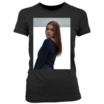 Barbara Palvin Women's Junior Cut Crewneck T-Shirt