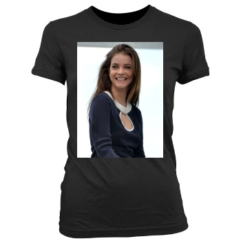 Barbara Palvin Women's Junior Cut Crewneck T-Shirt