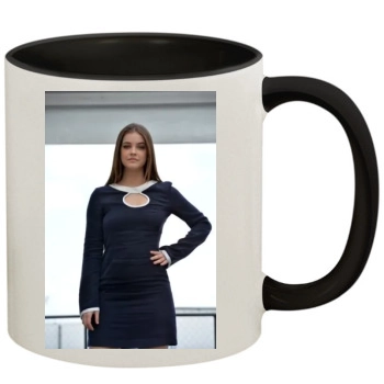 Barbara Palvin 11oz Colored Inner & Handle Mug