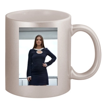 Barbara Palvin 11oz Metallic Silver Mug