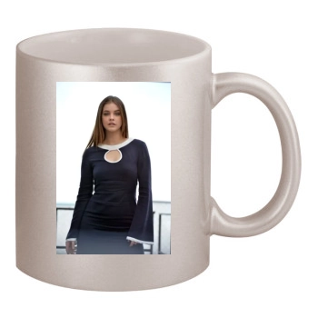 Barbara Palvin 11oz Metallic Silver Mug