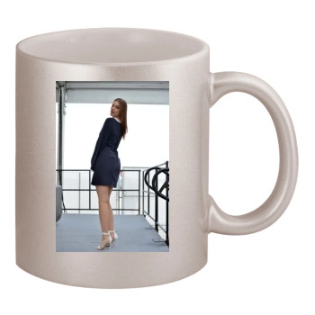 Barbara Palvin 11oz Metallic Silver Mug