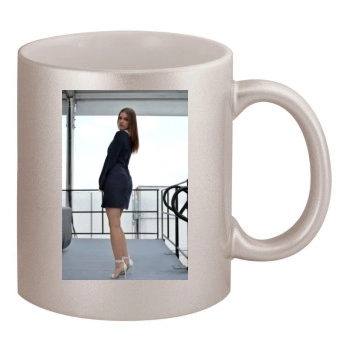 Barbara Palvin 11oz Metallic Silver Mug