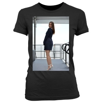 Barbara Palvin Women's Junior Cut Crewneck T-Shirt