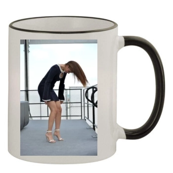 Barbara Palvin 11oz Colored Rim & Handle Mug