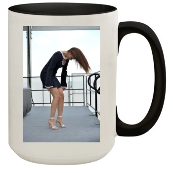 Barbara Palvin 15oz Colored Inner & Handle Mug