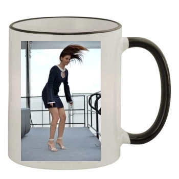 Barbara Palvin 11oz Colored Rim & Handle Mug