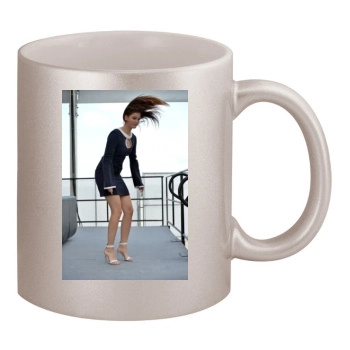 Barbara Palvin 11oz Metallic Silver Mug