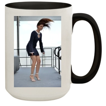 Barbara Palvin 15oz Colored Inner & Handle Mug