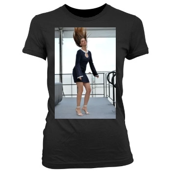 Barbara Palvin Women's Junior Cut Crewneck T-Shirt