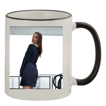 Barbara Palvin 11oz Colored Rim & Handle Mug