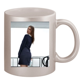 Barbara Palvin 11oz Metallic Silver Mug