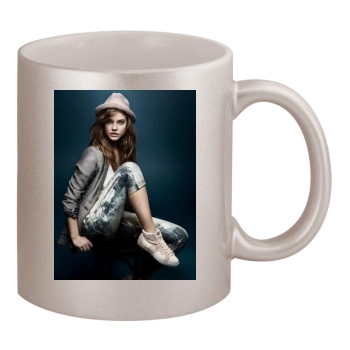 Barbara Palvin 11oz Metallic Silver Mug