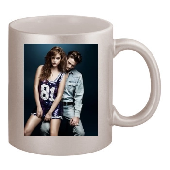 Barbara Palvin 11oz Metallic Silver Mug