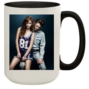 Barbara Palvin 15oz Colored Inner & Handle Mug