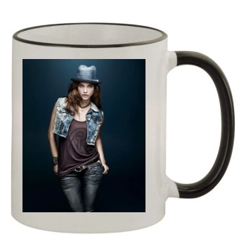 Barbara Palvin 11oz Colored Rim & Handle Mug