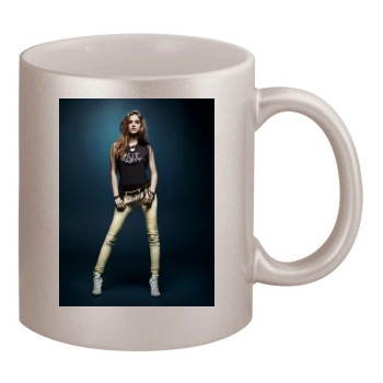 Barbara Palvin 11oz Metallic Silver Mug