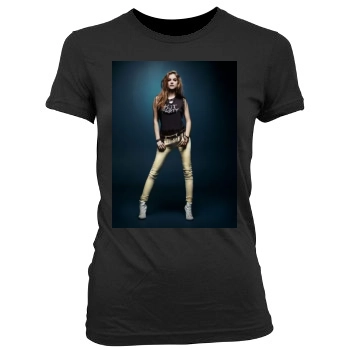 Barbara Palvin Women's Junior Cut Crewneck T-Shirt