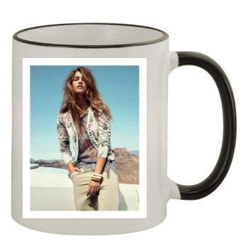 Barbara Palvin 11oz Colored Rim & Handle Mug