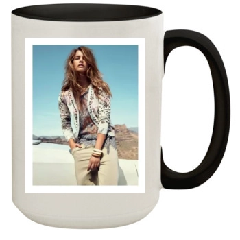 Barbara Palvin 15oz Colored Inner & Handle Mug