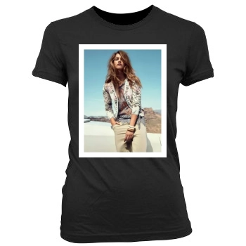 Barbara Palvin Women's Junior Cut Crewneck T-Shirt