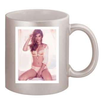 Barbara Palvin 11oz Metallic Silver Mug