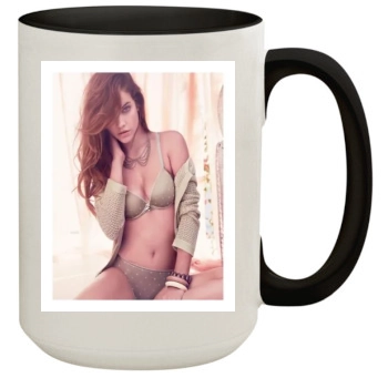 Barbara Palvin 15oz Colored Inner & Handle Mug