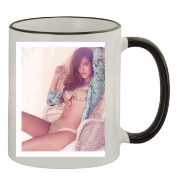 Barbara Palvin 11oz Colored Rim & Handle Mug