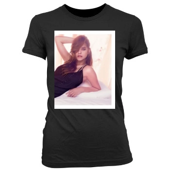 Barbara Palvin Women's Junior Cut Crewneck T-Shirt