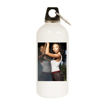 Brandy Norwood White Water Bottle With Carabiner