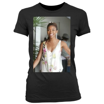 Brandy Norwood Women's Junior Cut Crewneck T-Shirt