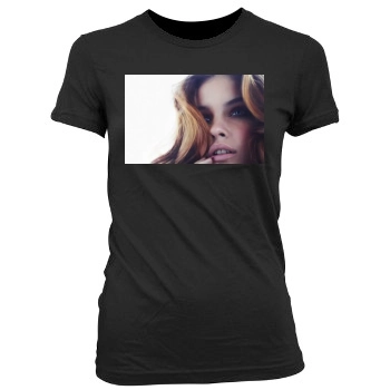 Barbara Palvin Women's Junior Cut Crewneck T-Shirt