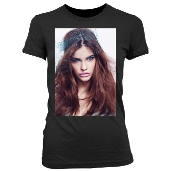 Barbara Palvin Women's Junior Cut Crewneck T-Shirt