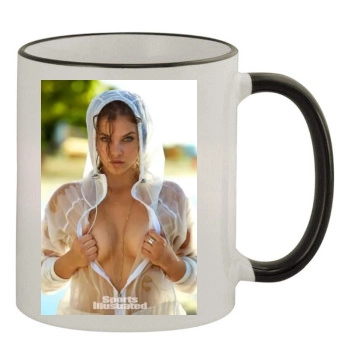 Barbara Palvin 11oz Colored Rim & Handle Mug